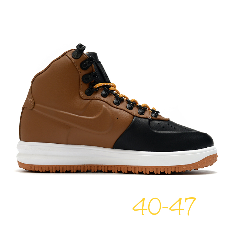 2020 Men Nike Air Force III High Brown Black Shoes - Click Image to Close